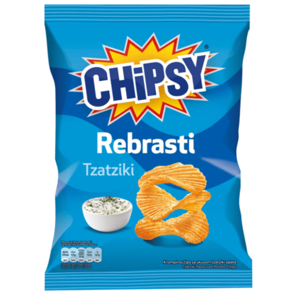 Čips Chipsy rebrasti tzatziki 25g