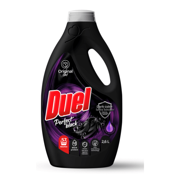 DUEL Gel perfect black tečni deterdžent 52 pranja (2,6l)