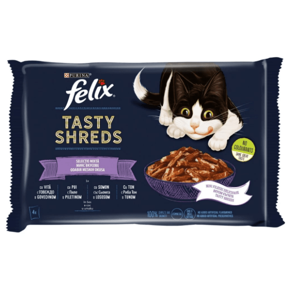 FELIX tasty shreds mix 4x80g
