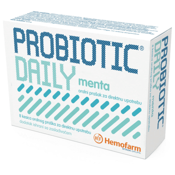 HEMOFARM Probiotic daily menta direkt 8kom