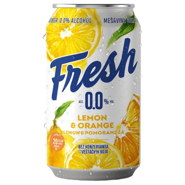 JELEN Fresh limun pomorandža 0% 0,33l
