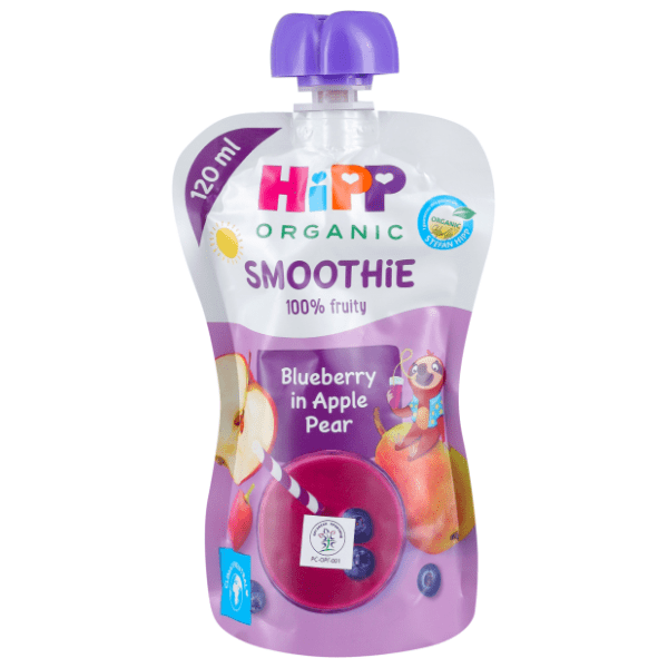 HIPP Bio smoothie borovnica jabuka kruška 120ml