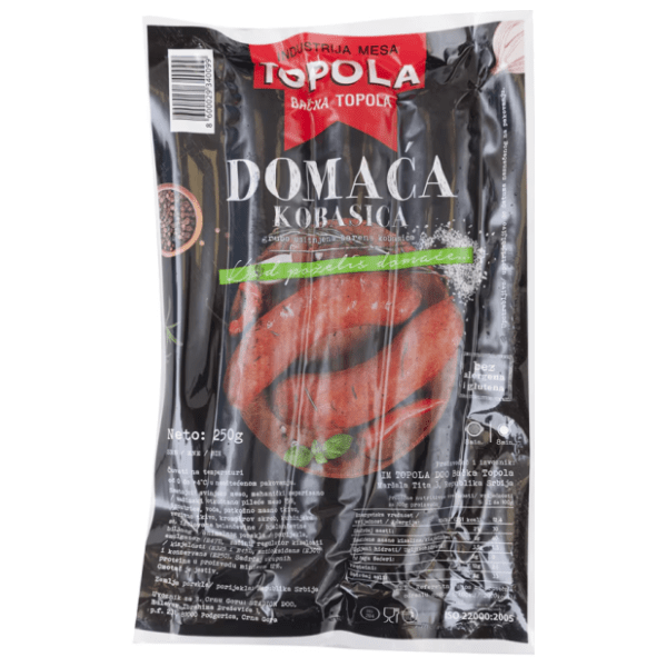 Kobasica TOPOLA domaća vakuum 250g