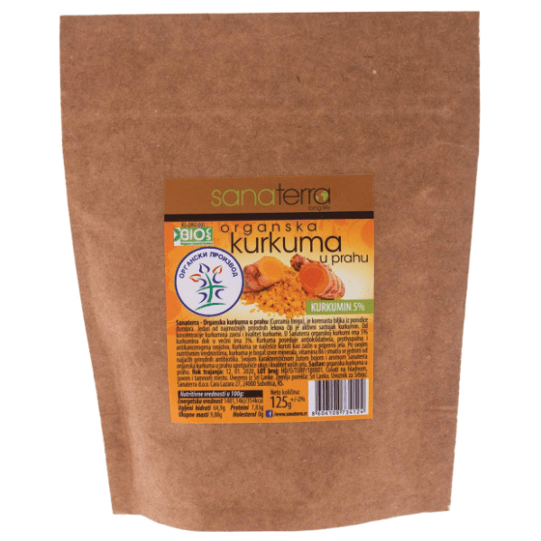 Kurkuma SANATERRA organska u prahu 125g