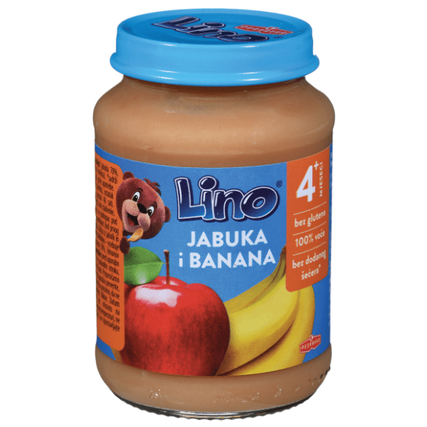 LINO kašica jabuka banana 190g