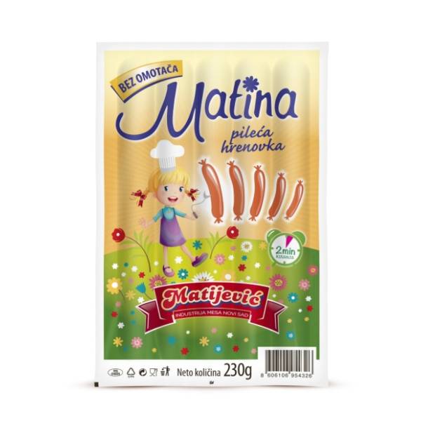 MATIJEVIĆ Matina pileća hrenovka 230g