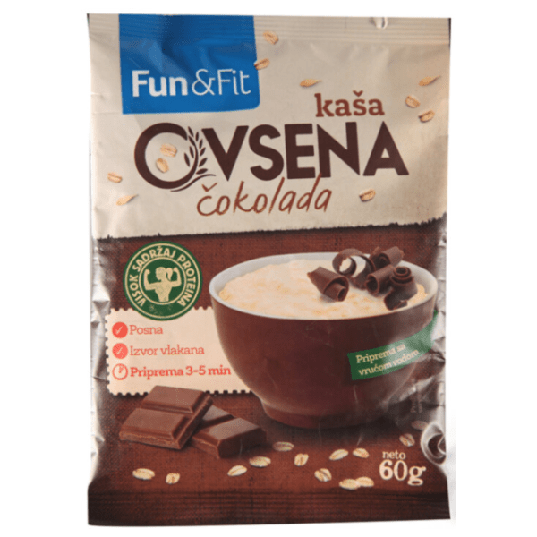 FUN & FIT ovsena kaša čokolada 60g