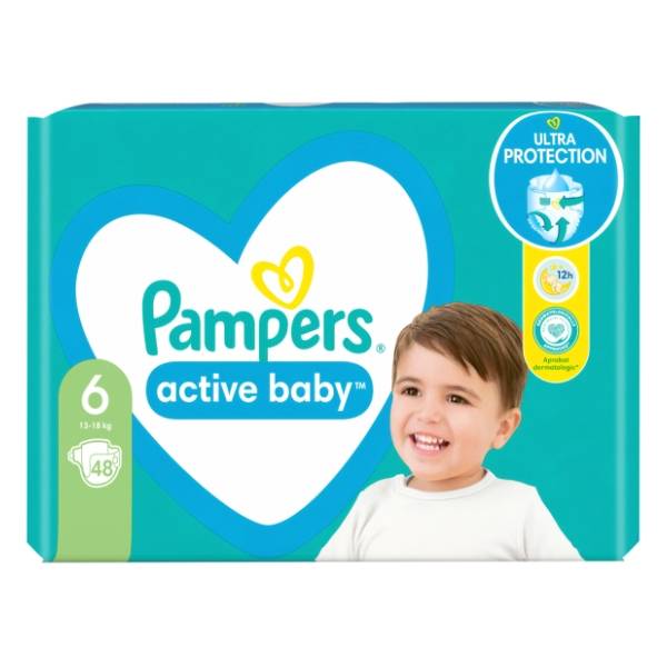 PAMPERS pelene Active baby 6 48kom