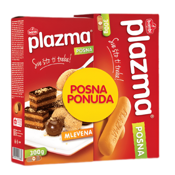 PLAZMA posna 300g + PLAZMA mlevena posna 300g