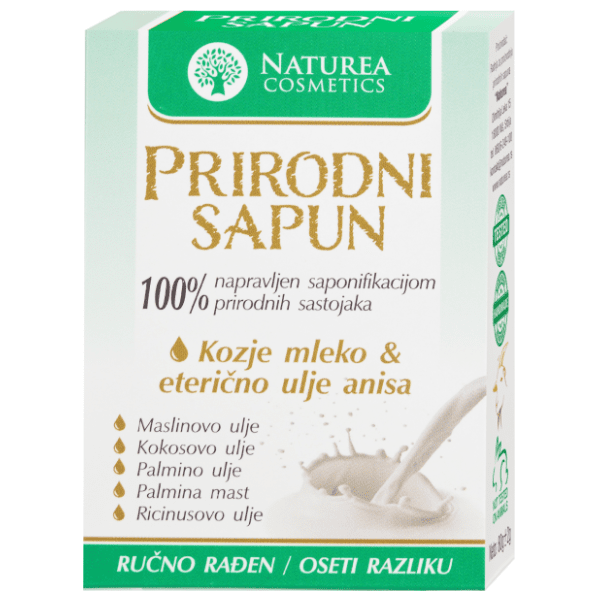 NATUREA COSMETICS kozje mleko prirodni sapun 80g