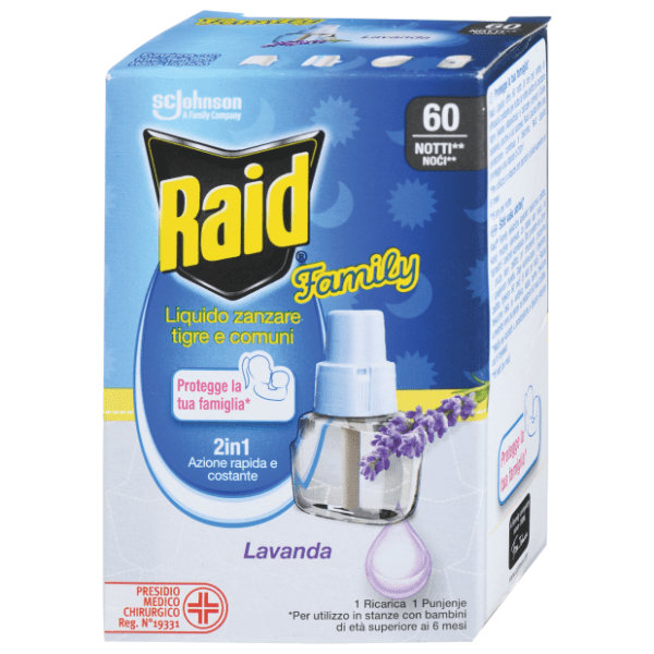 RAID dopuna za aparat protiv komaraca lavanda 36ml