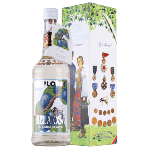Rakija BELA OSA lux flores 0,7l
