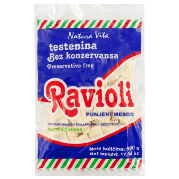 Ravioli sa mesom NATURA VITA 500g