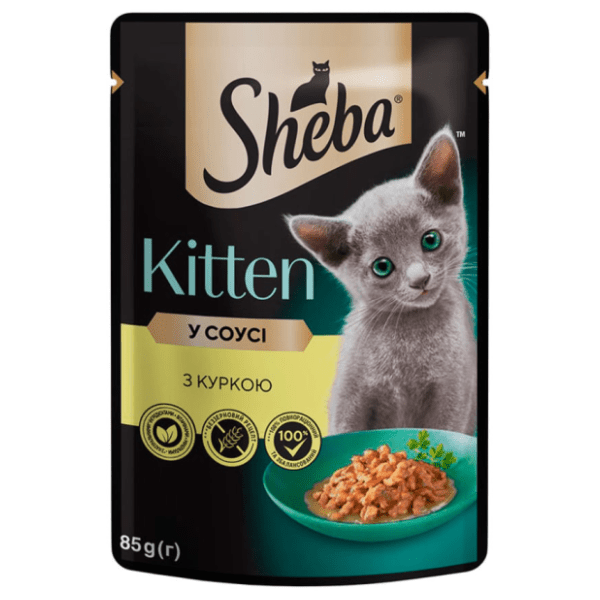 SHEBA Junior hrana za mačke piletina 85g