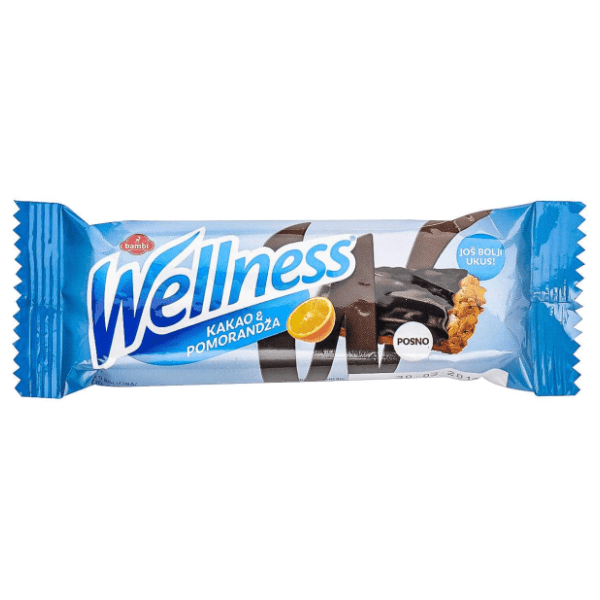 Štanglica BAMBI Wellness kakao & pomorandža 30g