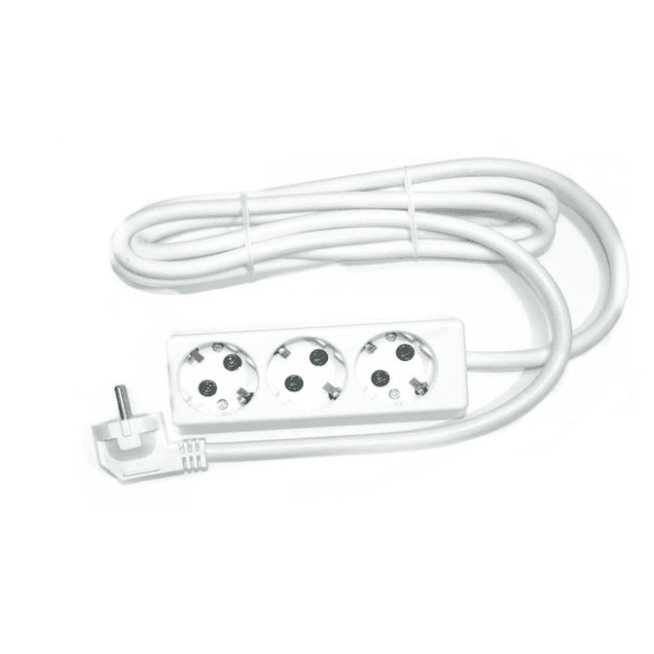 TEHNOELEKTRO produžni kabl 3 mesta 3m 2.5mm2 PPK03-3/WH