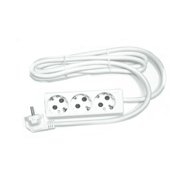 TEHNOELEKTRO produžni kabl 3 mesta 5m 2.5mm2 PPK03-5/WH