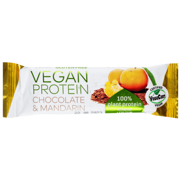 TEKMAR protein bar vegan mandarina čokolada 40g