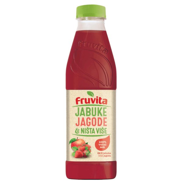 Voćni sok FRUVITA jabuka i jagoda 750ml
