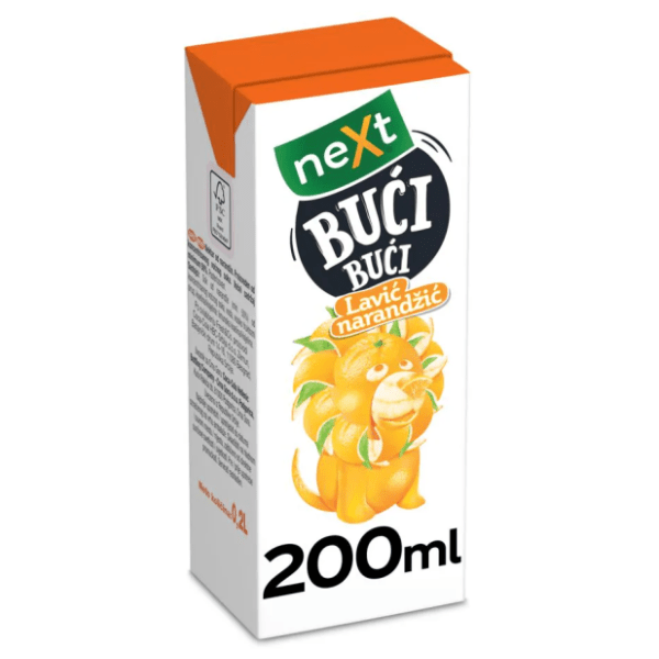 Voćni sok NEXT Bući bući narandža 200ml
