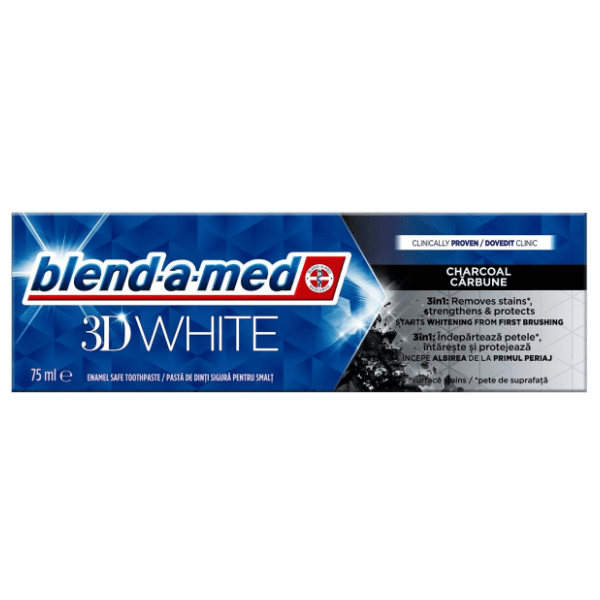 Pasta za zube BLEND-A-MED 3D white charcoal 75ml