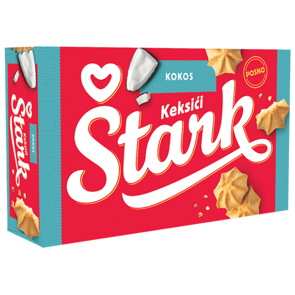 Čajni keksići ŠTARK puslice kokos 190g