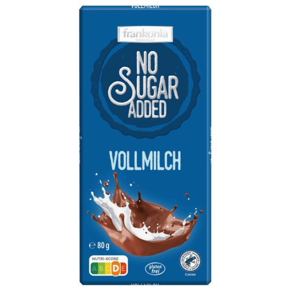 Čokolada mlečna no sugar added FRANKONIA 80g