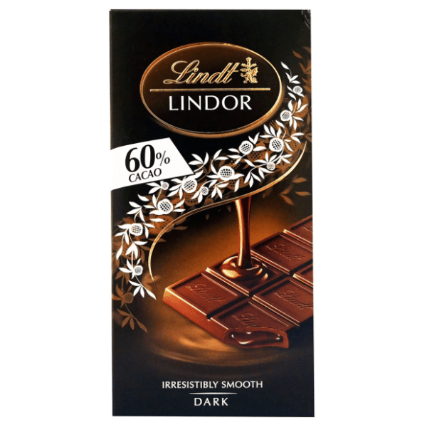 Crna čokolada LINDT Lindor dark 60% 100g