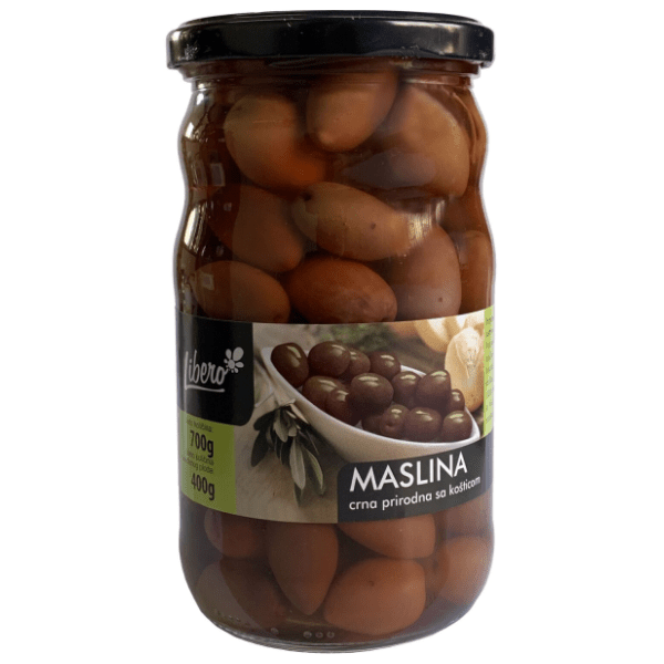 LIBERO Kalamata crne masline sa košticom 700g