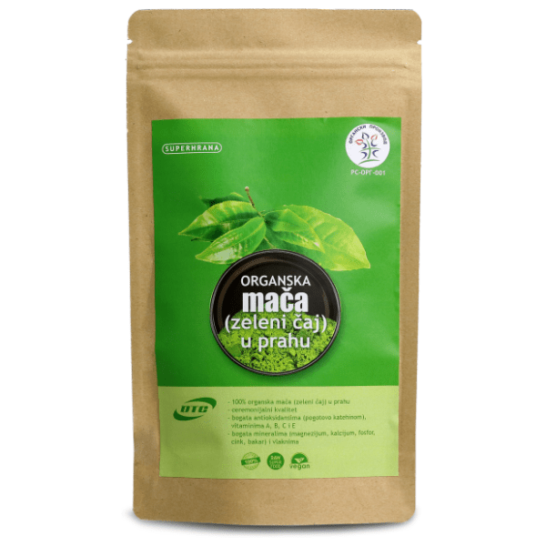 DTC organska mača zeleni čaj u prahu 50g