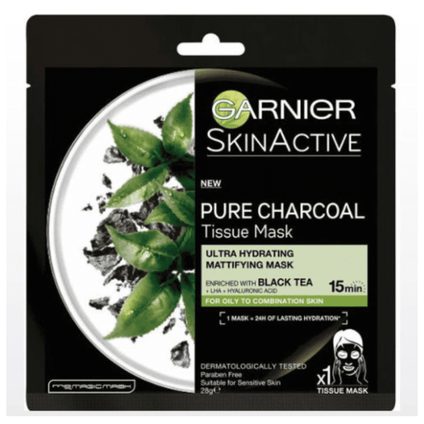GARNIER Skin active pure chacoal maska za lice 28g