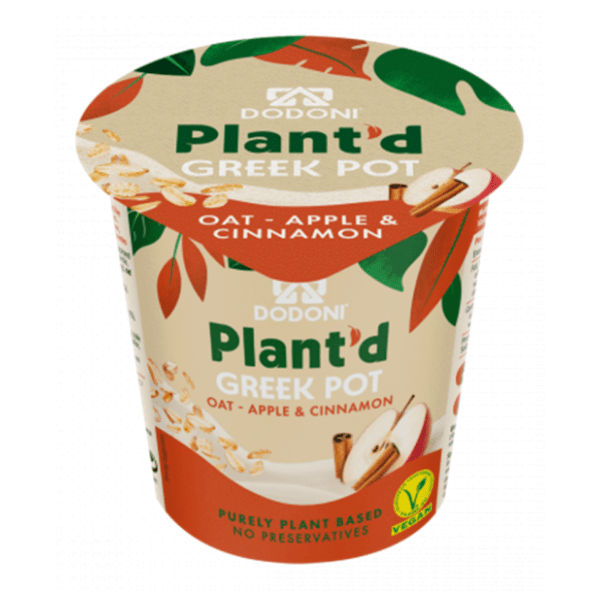 Grčki ovseni jogurt DODONI Plant jabuka cimet 150g