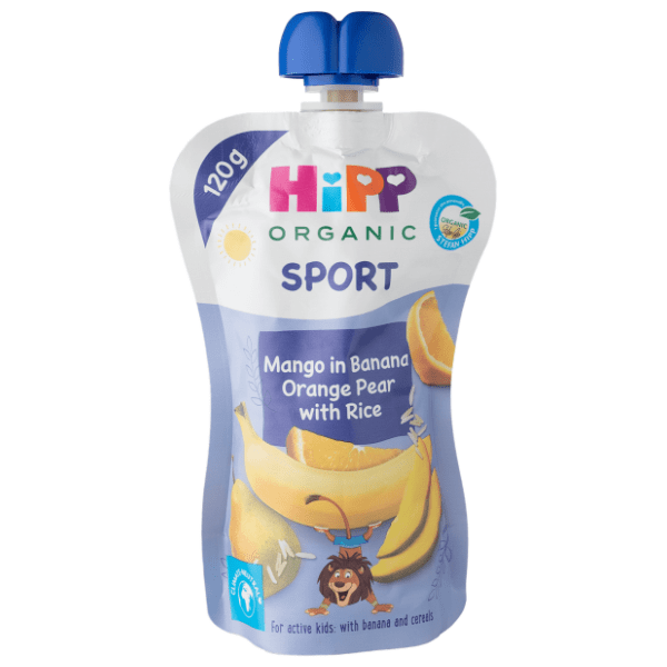 HIPP organic sport kašica mango pomorandža kruška 120g