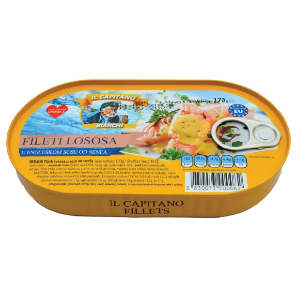 IL CAPITANO filet lososa u sosu od senfa 170g