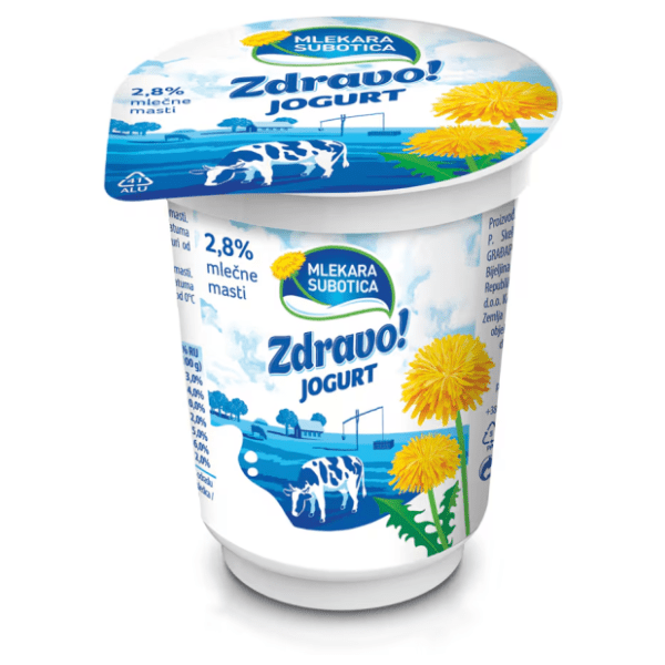 Zdravo jogurt 2,8%mm MLEKARA SUBOTICA 180g