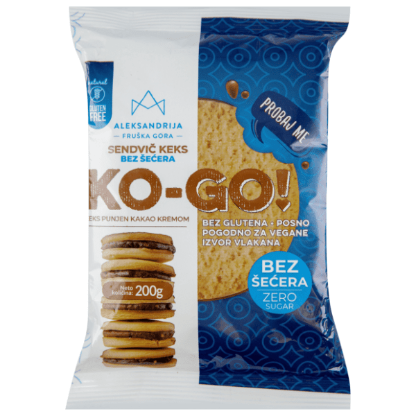 Keks ALEKSANDRIJA Ko-go bez šećera i glutena 200g