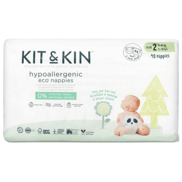 KIT&KIN pelene veličina 2 4-8kg 40kom