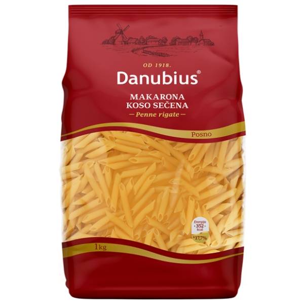 Makaroni koso sečeni DANUBIUS 1kg