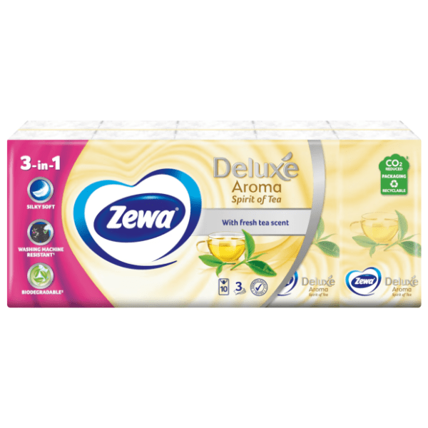 Papirne maramice ZEWA deluxe tea scent 3sloja 10kom