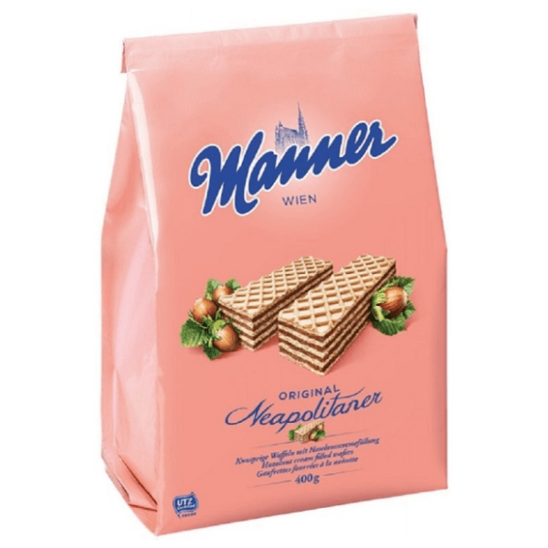 Napolitanke MANNER lešnik krem 400g