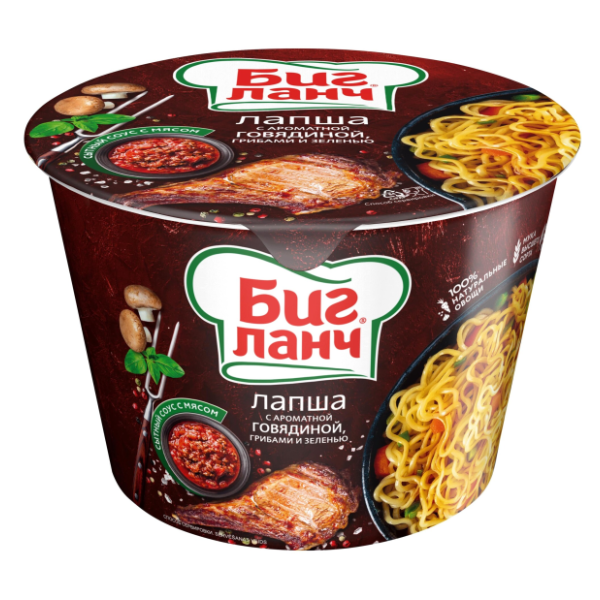 Nudle BIG LUNCH govedina 90g