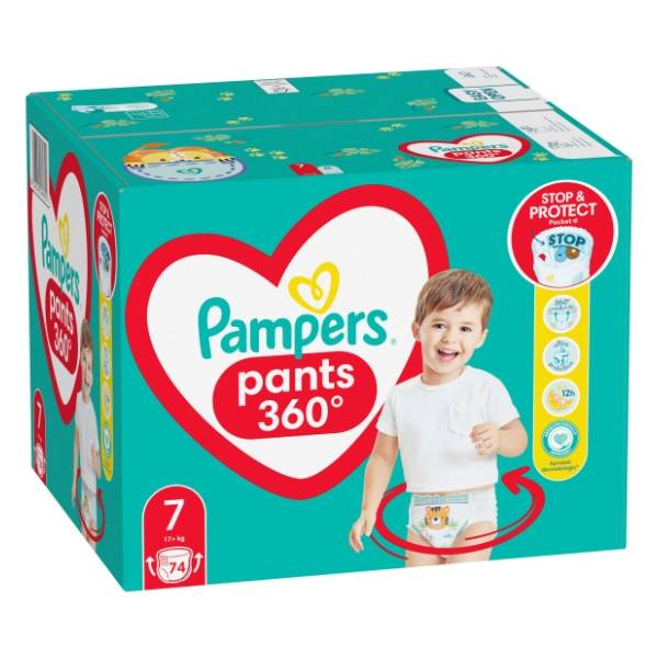 PAMPERS pelene pants 360 MB 7 74kom