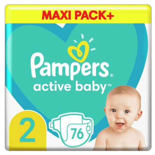 PAMPERS pelene Active baby 2 76kom
