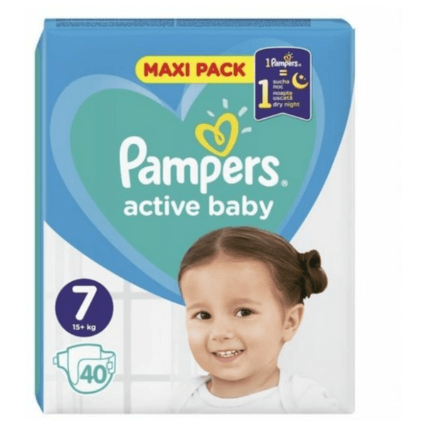 PAMPERS pelene Active baby 7 40kom