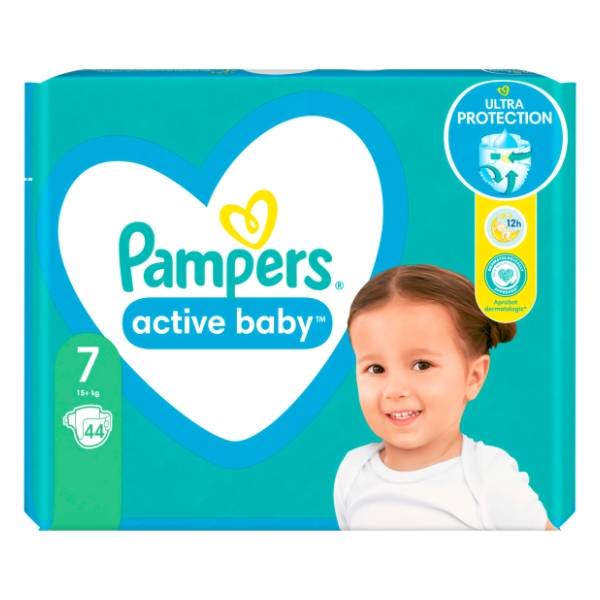 PAMPERS pelene Active baby 7 44kom