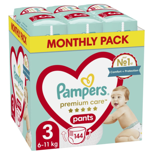 PAMPERS pelene premium care 3 144kom