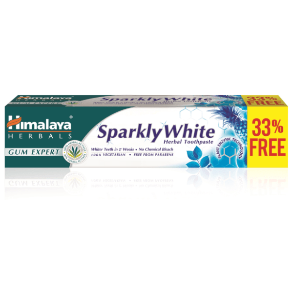 Pasta HIMALAYA herbals sparkly white 75ml + 25ml gratis