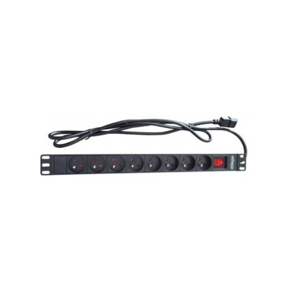 PDU produžni kabl panel 19"1U sa 8 utičnih mesta PDU-8SP-1U	
