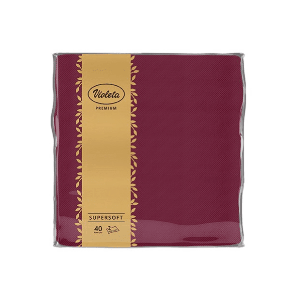 Salvete VIOLETA Premium bordo 2sloja 40kom