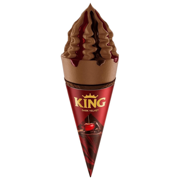 Sladoled KING dark velvet kornet 220ml